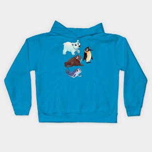 Cute Arctic Animals Kids Hoodie